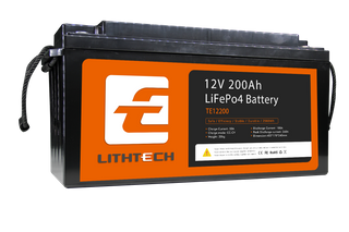 5 Years Warranty Lithtech TE12200 12V 100Ah 5000+ Cycles 100ah 12v Lifepo4 Lithium Battery